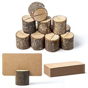12Pcs Mini Wood Place Card Holders
